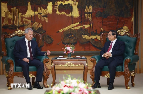 Thủ tướng Phạm Minh Chính tiếp Thư ký Hội đồng An ninh Liên bang Nga